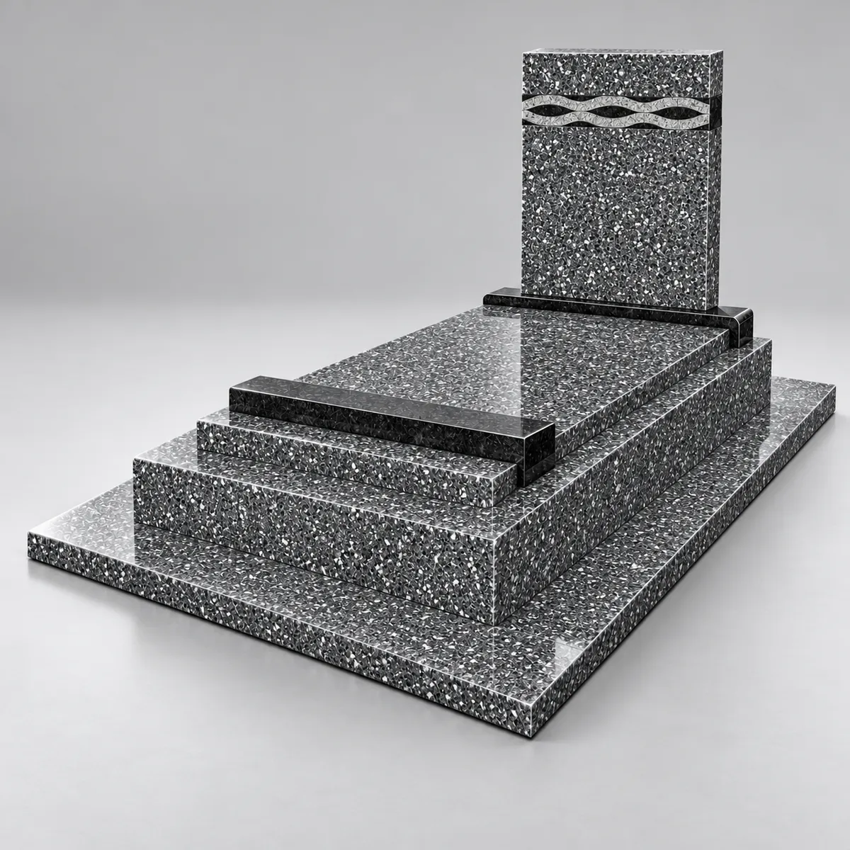 Stèle du modèle Aventuri, monument funéraire en Bengal, vue de face